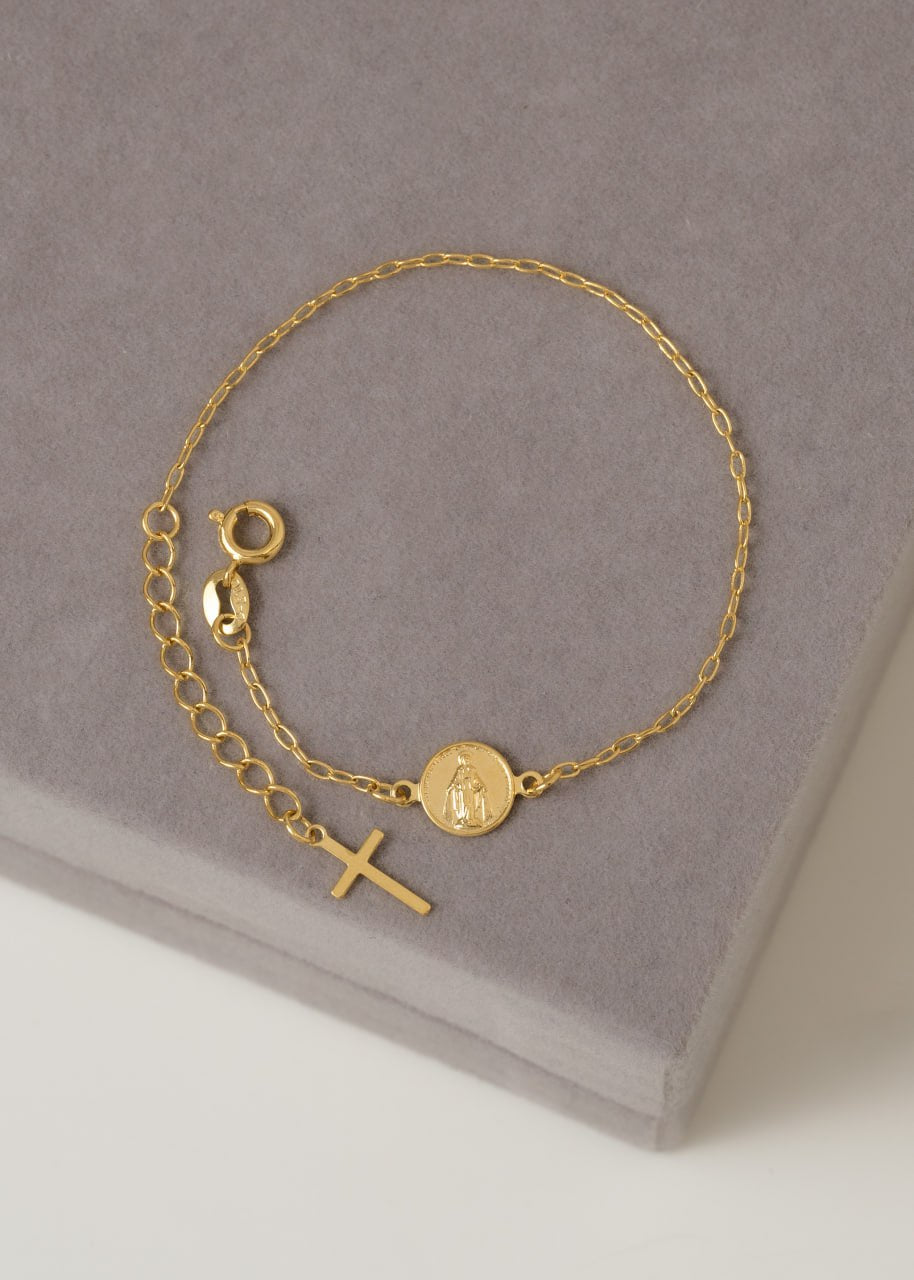 PULSERA VIRGEN MILAGROSA 16.5 CM