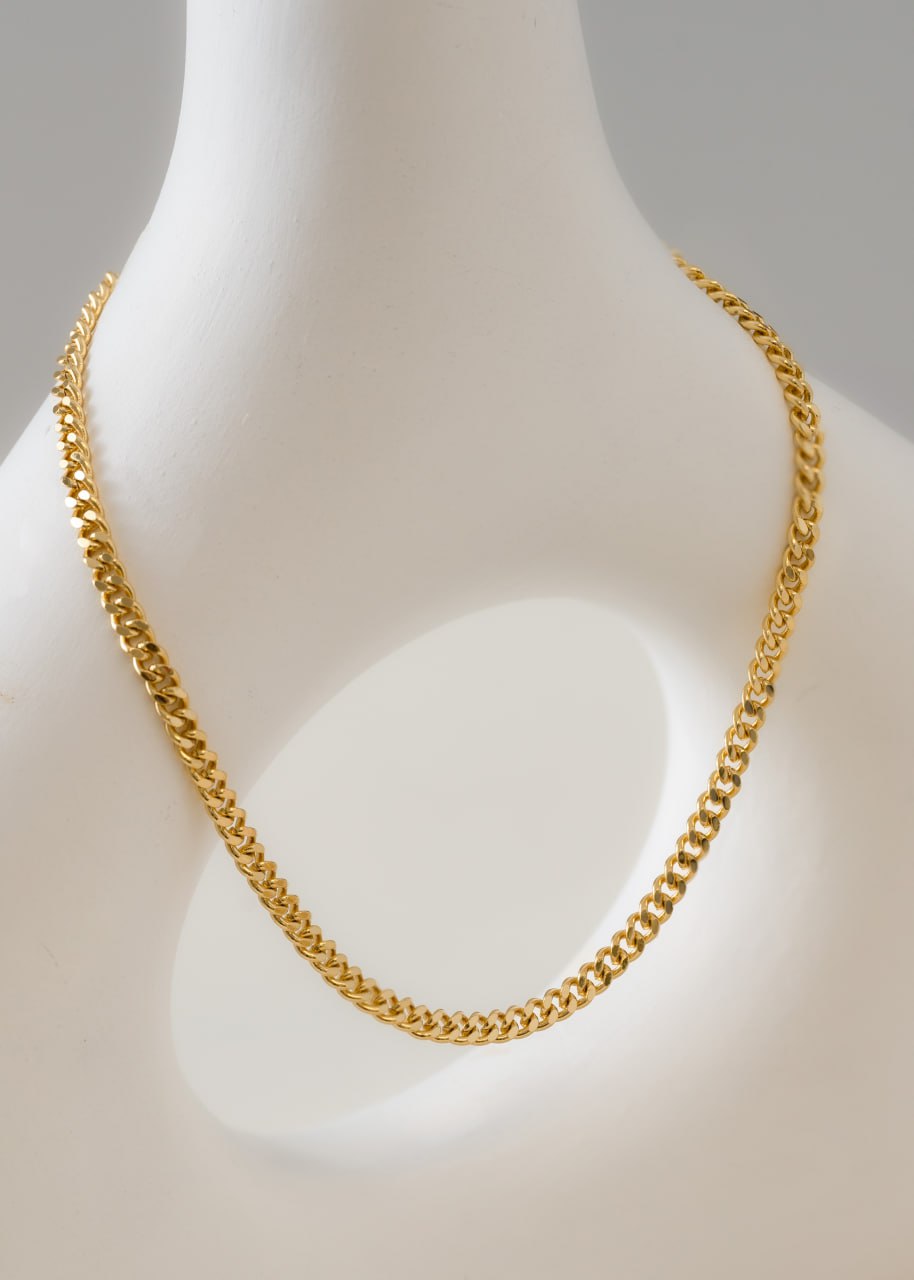 CADENA CUBANA PLANA 2.5 MM 65 CM
