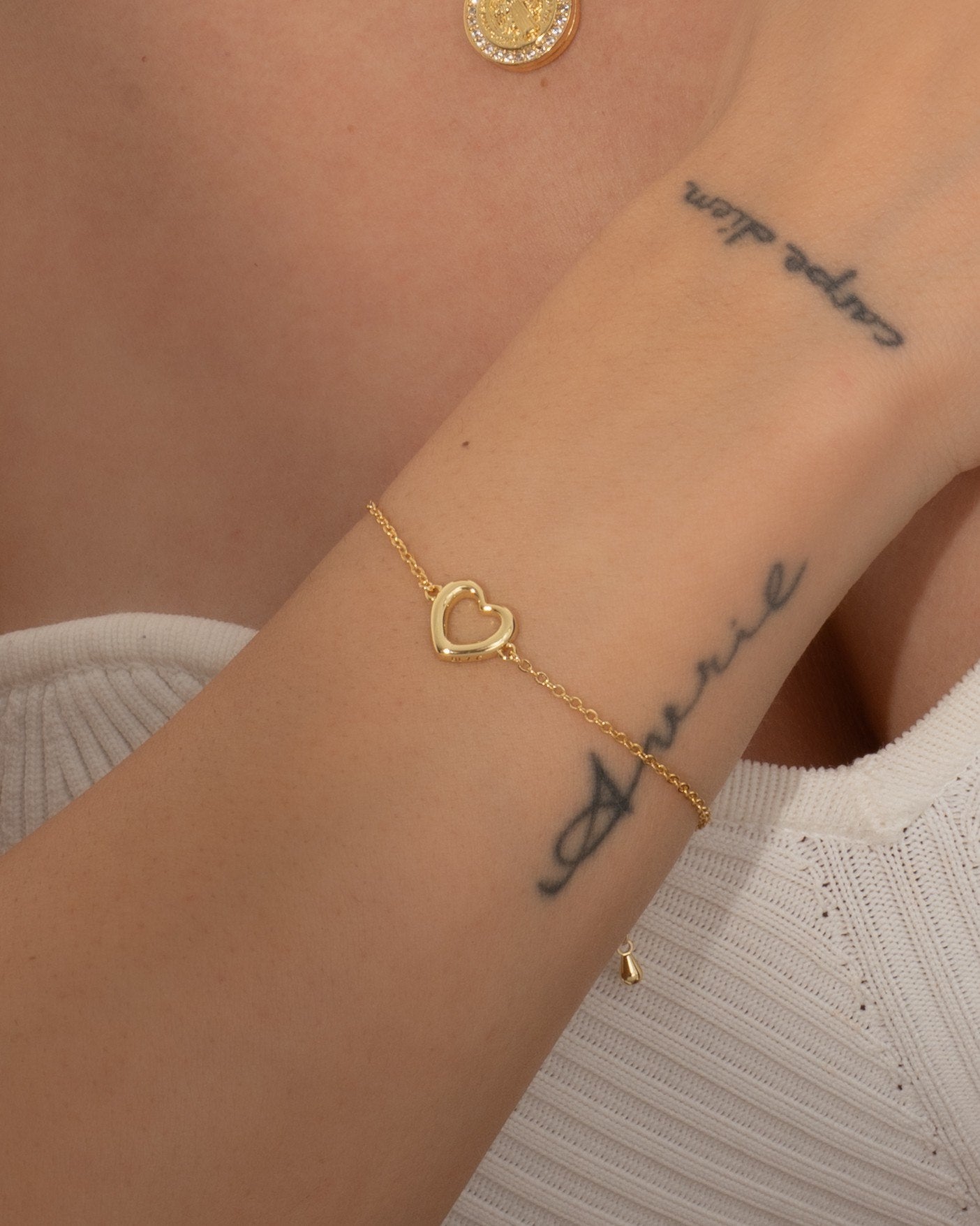 PULSERA CORAZÓN 16 CM EXTENSOR
