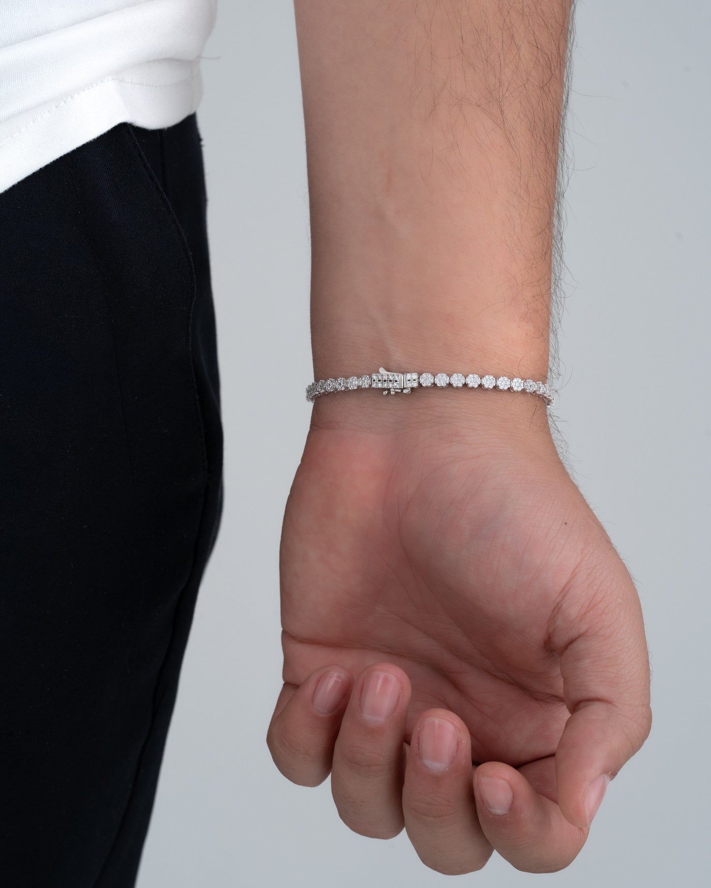 PULSERA DELUXE CRISTAL 18.5 CM
