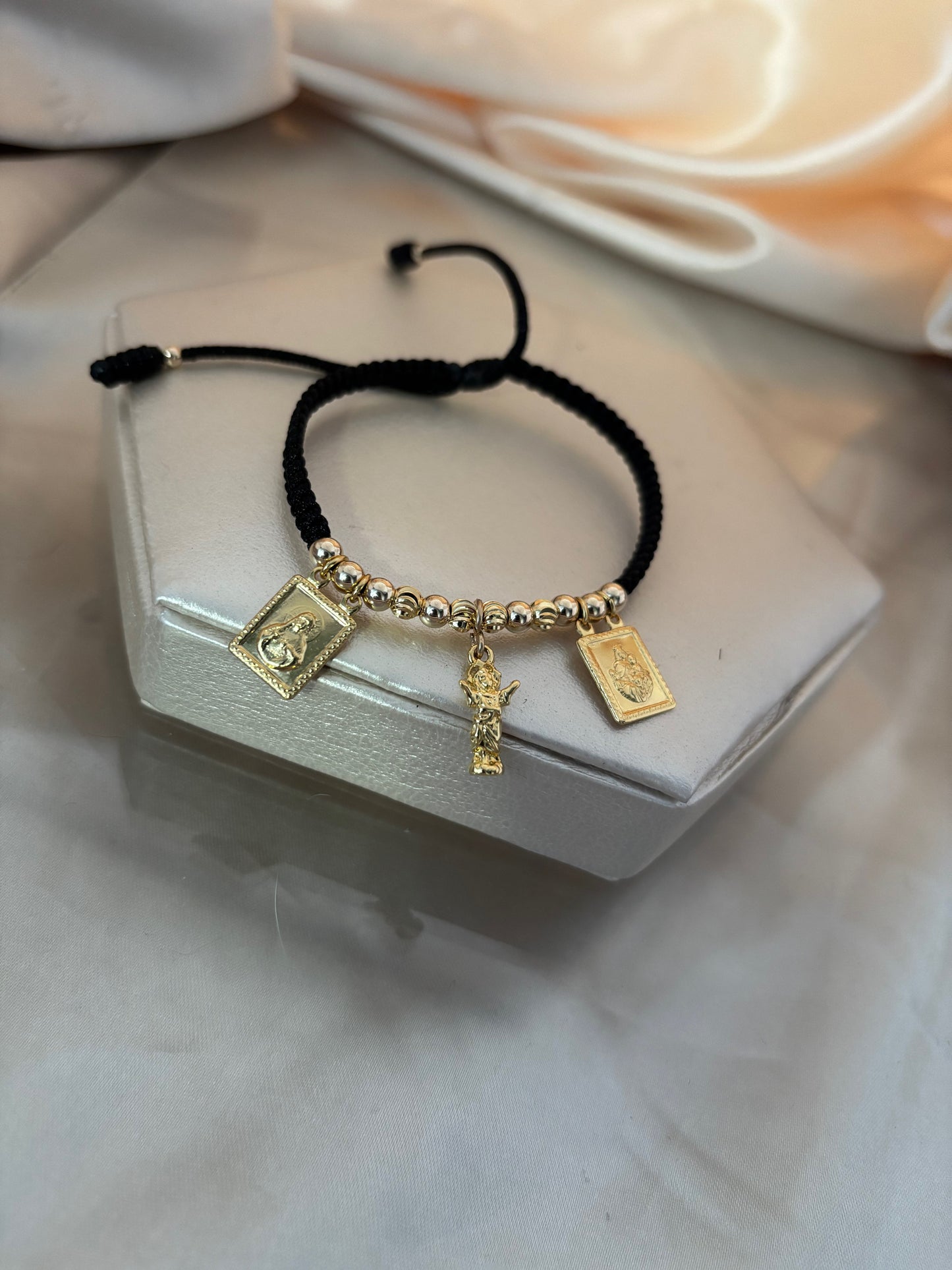 PULSERA BALÍN ITALY LISO 4MM - TRES DIJES