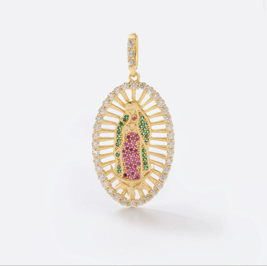 DIJE VIRGEN GUADALUPE COLORES