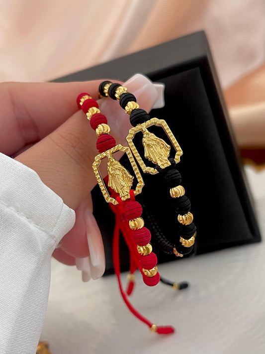 PULSERAS BALÍN ITALY 4 MM - DIJE VIRGEN DEL CARMEN
