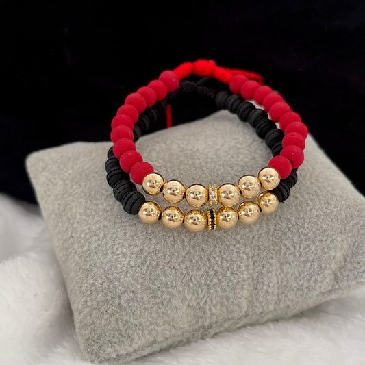 PULSERAS BALÍN LISO 6MM-RÓNDELES