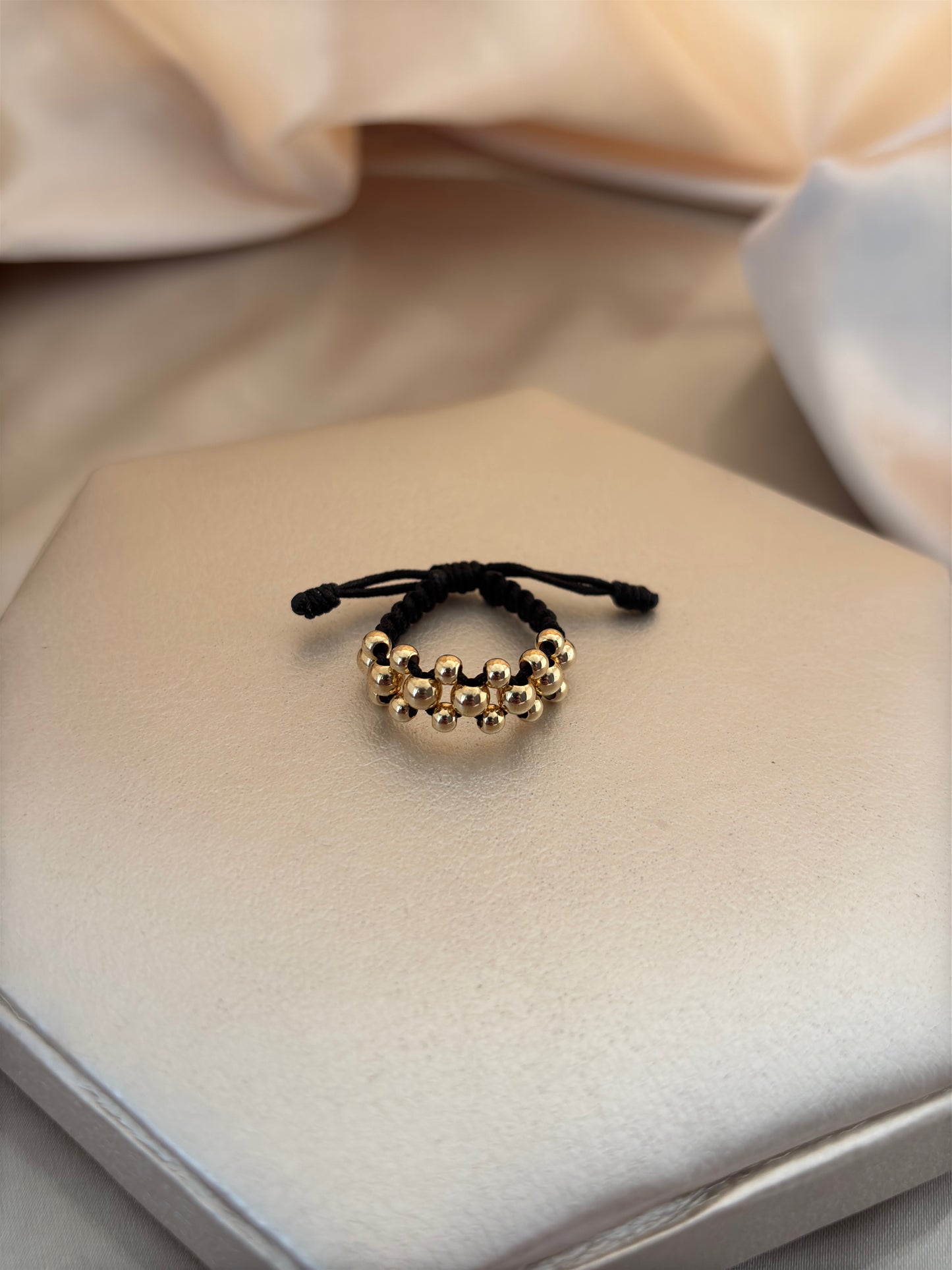 ANILLO TRES HILERAS BALÍN 4-3MM