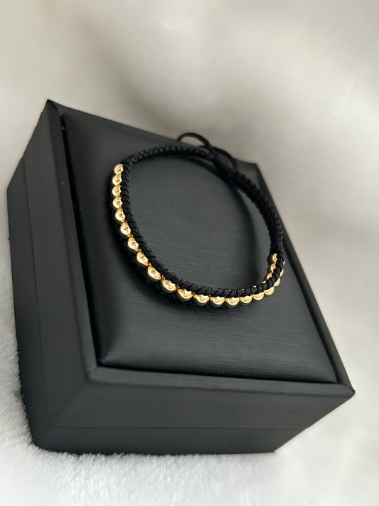 PULSERA UNA HILERA BALÍN 4 MM