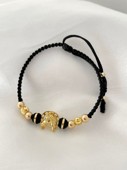 PULSERA BALÍN ITALY LISO BALÍN 5MM -DIJE HERRADURA.