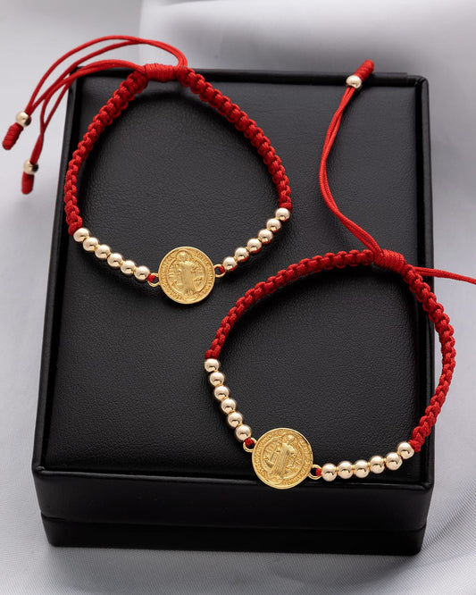 PULSERAS BALÍN LISO 4 MM - DIJE SAN BENITO.