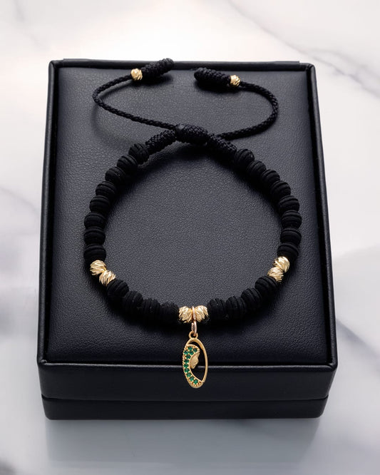PULSERA BALÍN DIAMANTADO 5MM - DIJE VIRGEN.