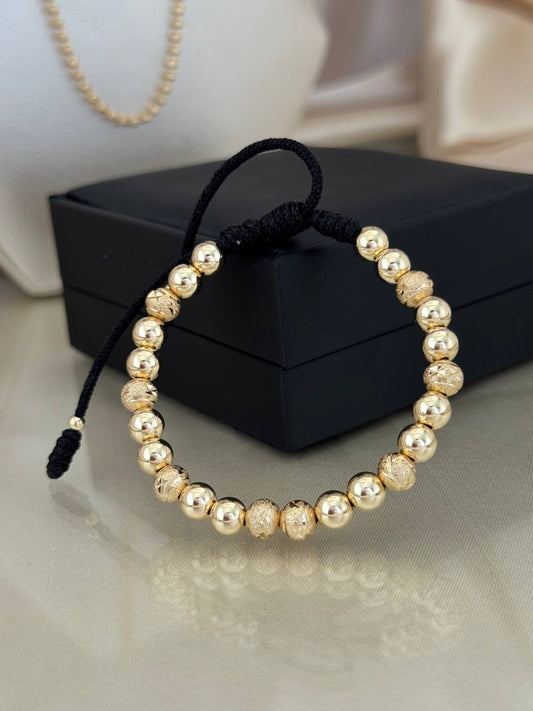 PULSERA FULL BALÍN LISO DIAMANTADO 6MM