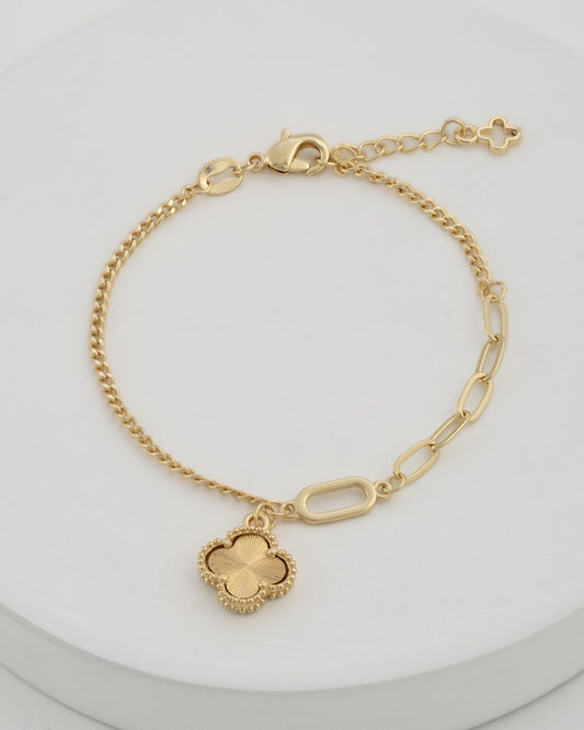 PULSERA CUBANA TRÉBOL 15 CM.
