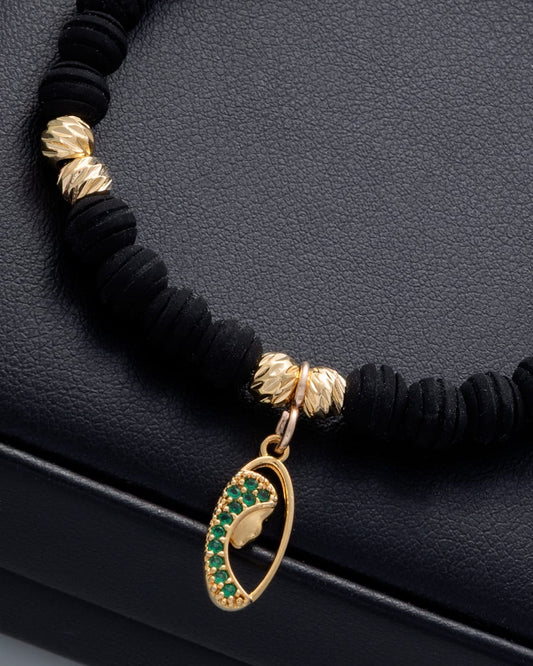 PULSERA BALÍN DIAMANTADO 5MM - DIJE VIRGEN.