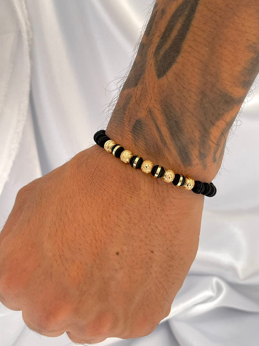 PULSERA BALÍN 6MM DIAMANTADO-NEOPRENO