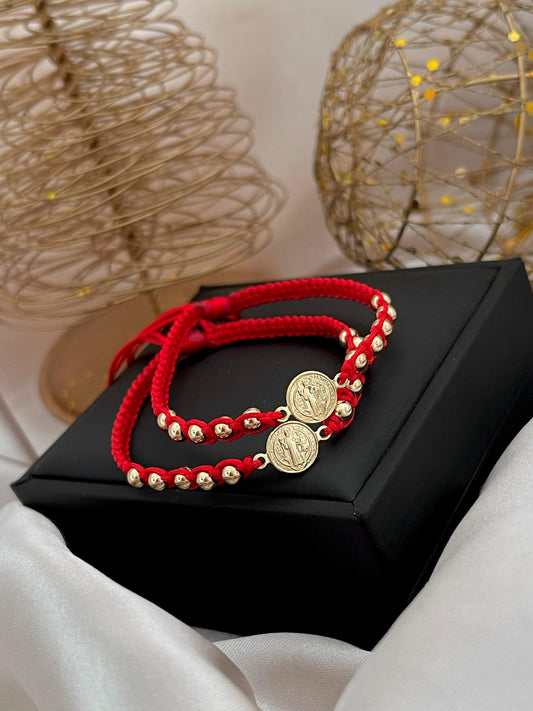 PULSERAS BALÍN LISO 4MM - DIJE SAN BENITO.