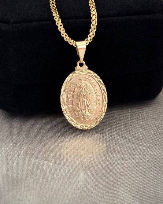 DIJE VIRGEN GUADALUPE DIAMANTADA
