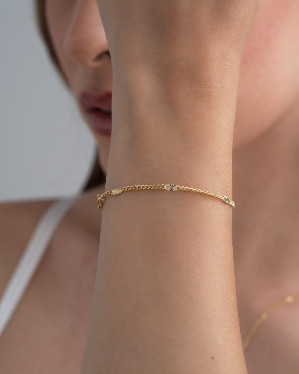 PULSERA CUBANA DESTELLO 16CM