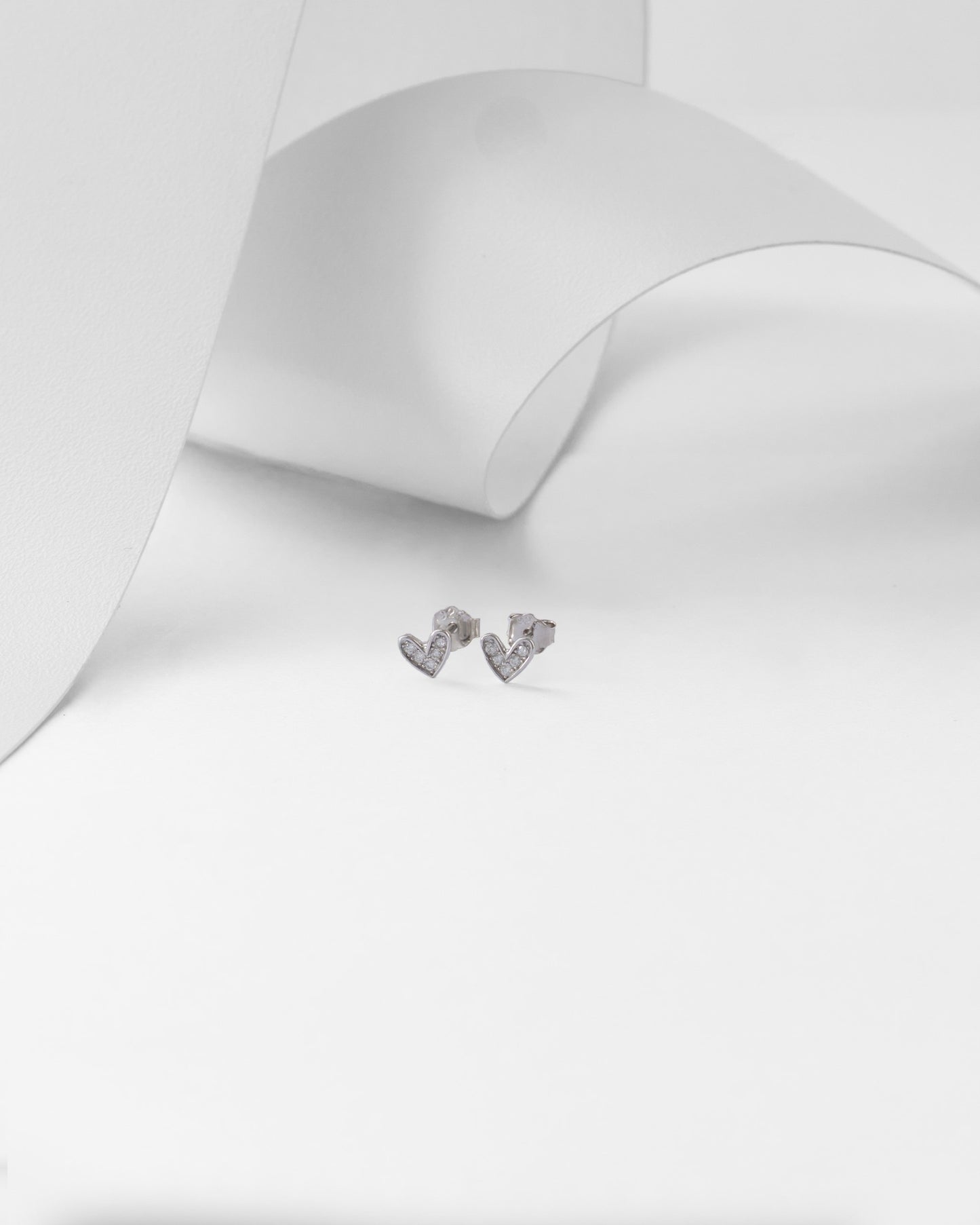 TOPOS CORAZÓN EN PLATA 925