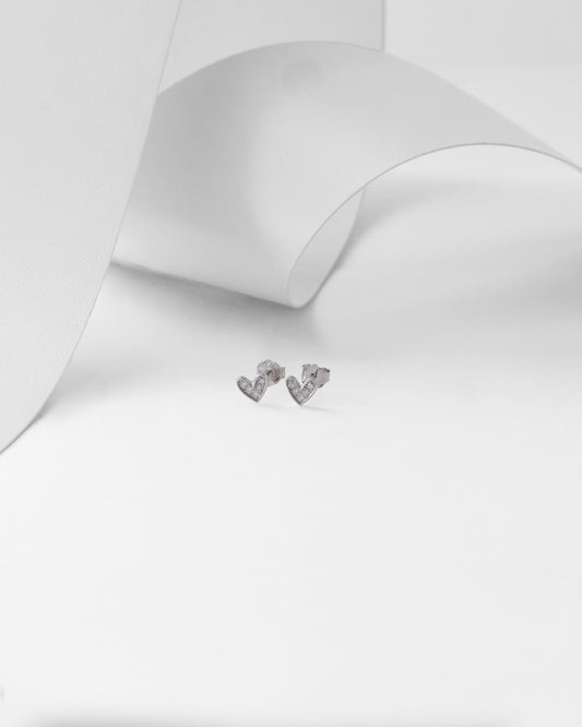 TOPOS CORAZÓN EN PLATA 925