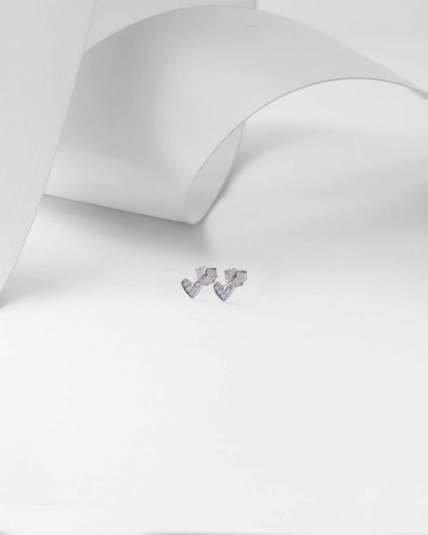 TOPOS CORAZÓN EN PLATA 925