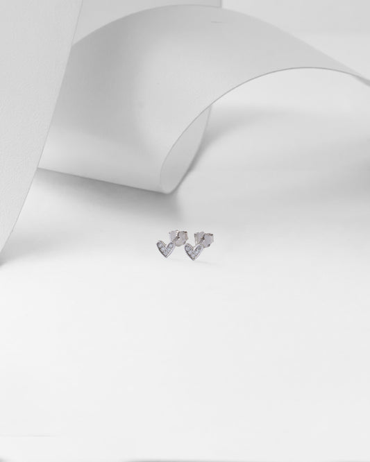 TOPOS CORAZÓN EN PLATA 925