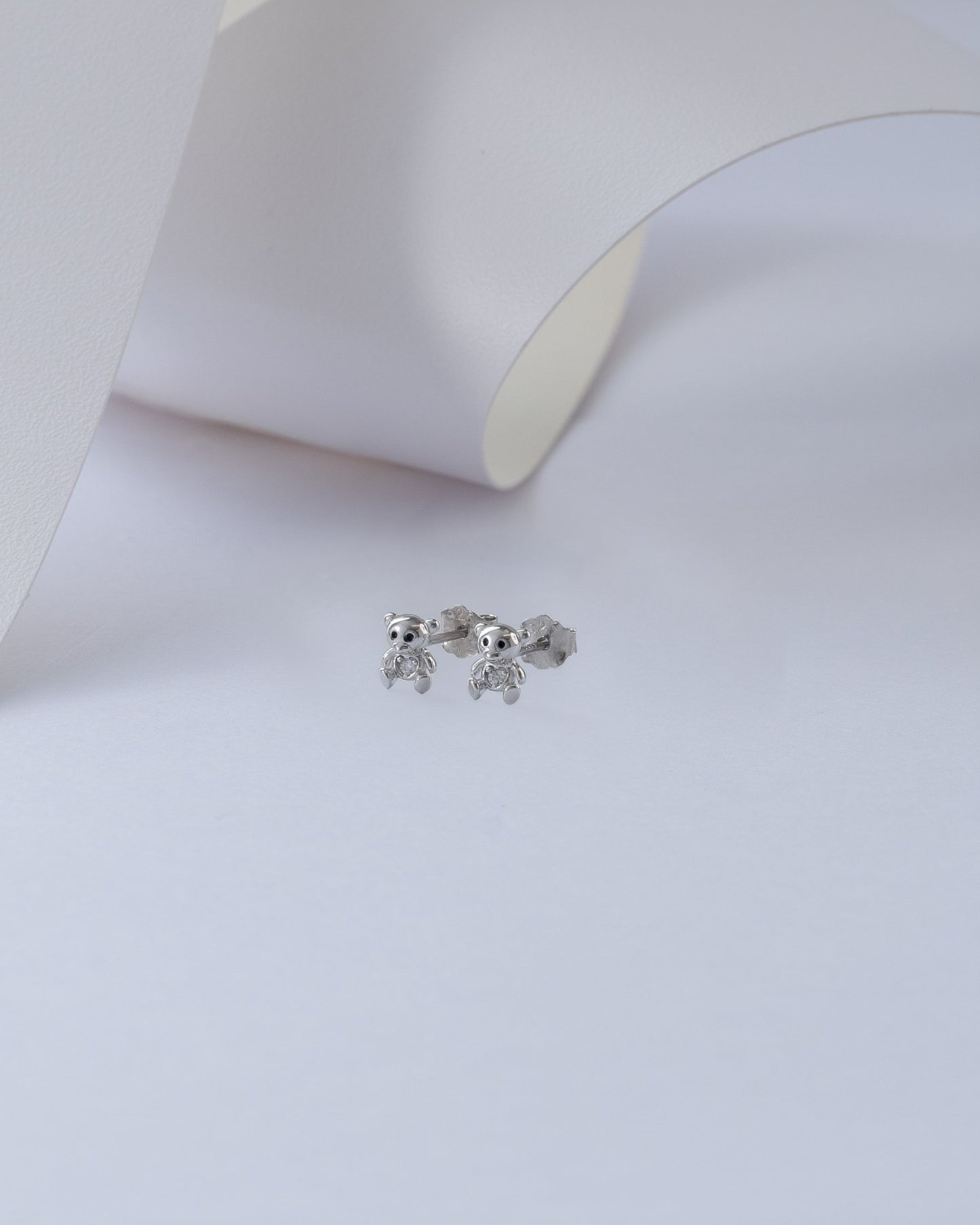 TOPOS OSO LISOS PLATA 925