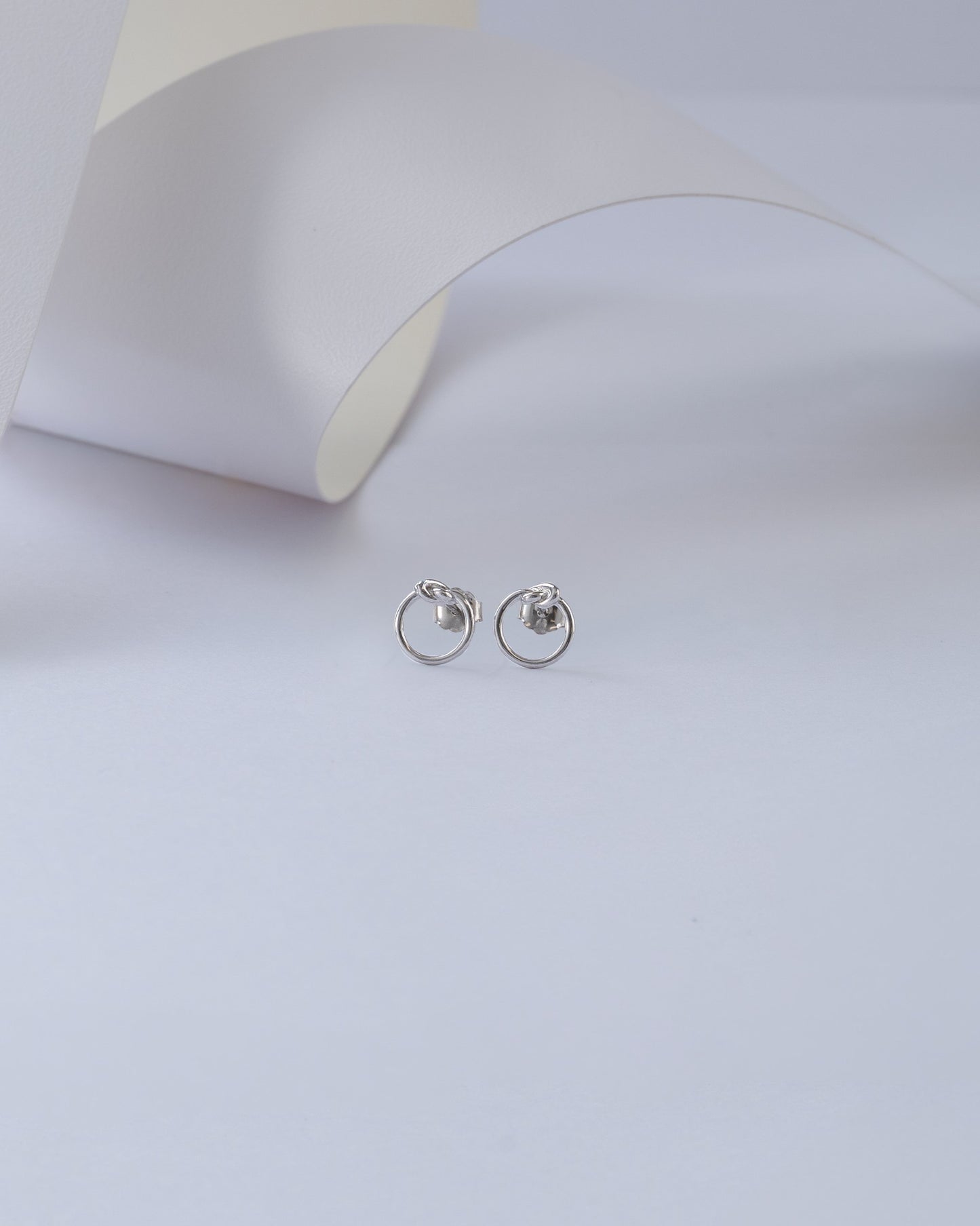 TOPOS ARO FLOR PLATA 925