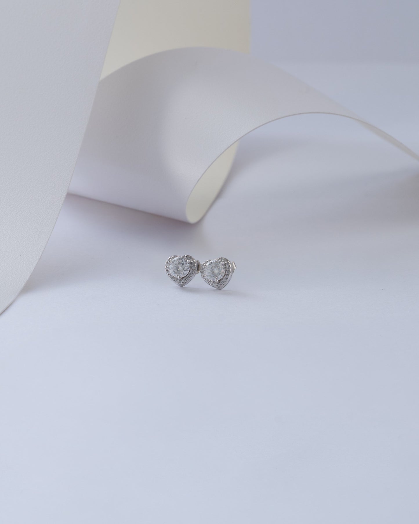 TOPOS CORAZÓN CRITAL 7MM PLATA 925