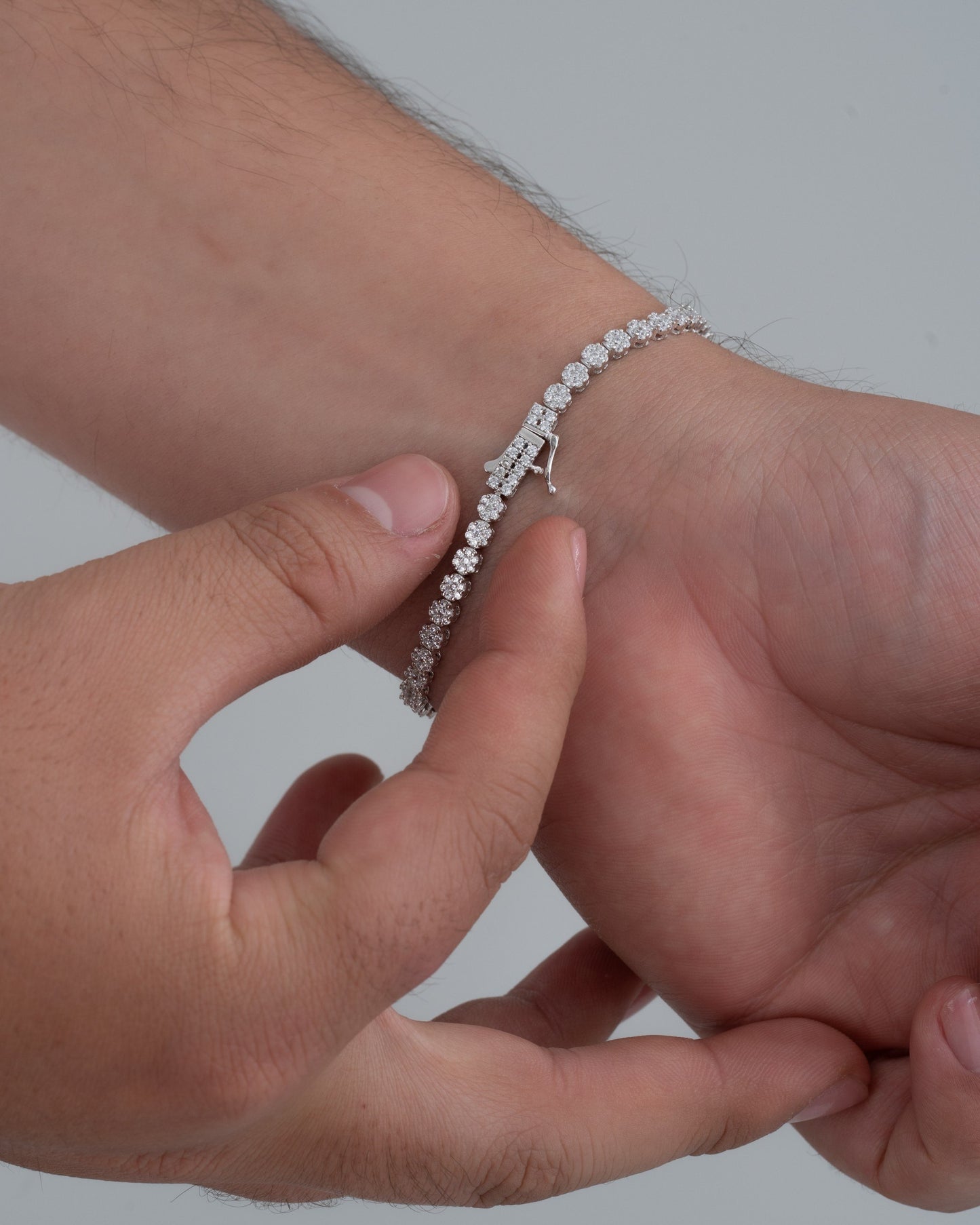 PULSERA DELUXE CRISTAL 18.5 CM