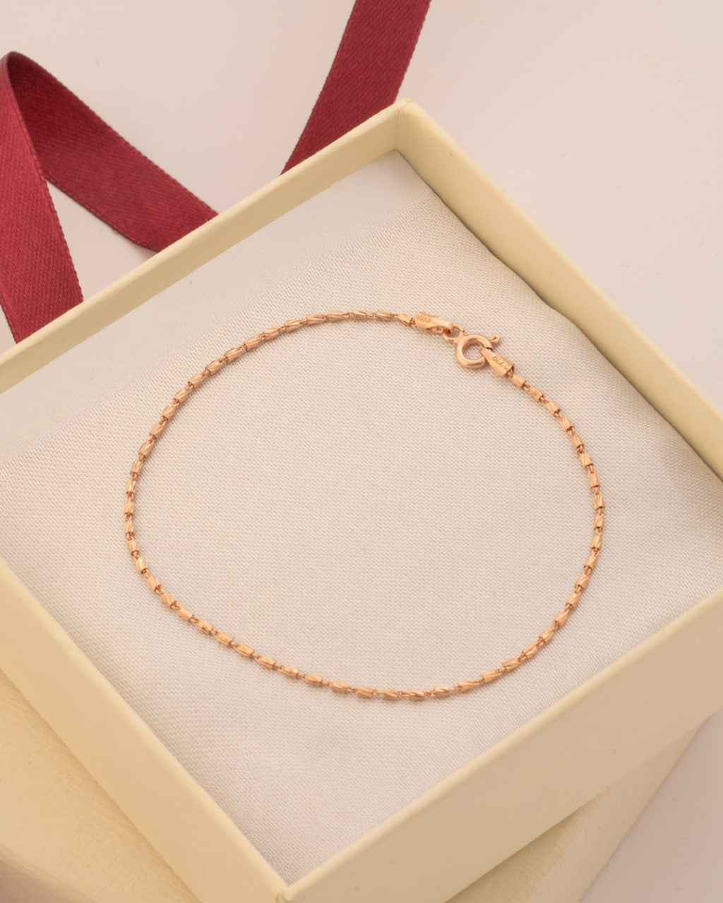 PULSERA TUBE ROSADA 19.5 CM