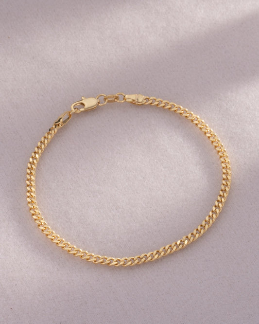 PULSERA CUBANA PLANA 20 CM