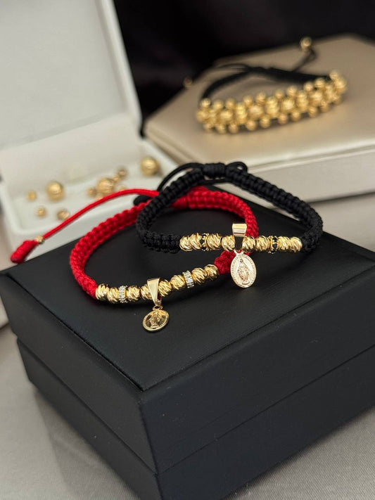 PULSERAS BALIN DIAMANTADA 4MM-DIJE MINI MILAGROSA