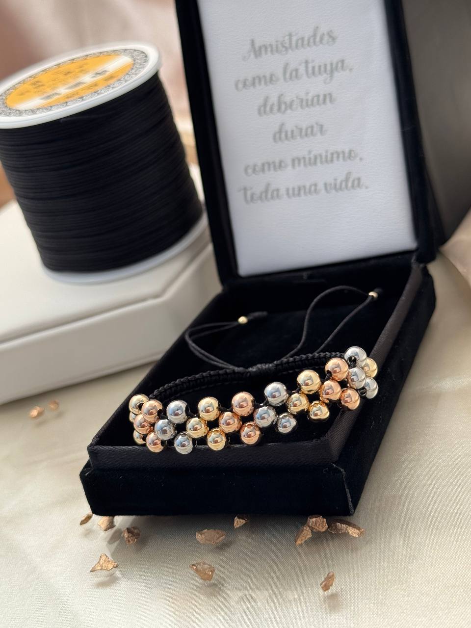 PULSERA TRES HILERAS 5MM